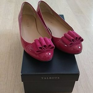 Talbots Briana Raspberry Tart flats
